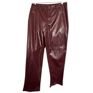 NWOT Joie Limited Edition Pants Women Size 10  Stretch Faux Leather Straight Leg